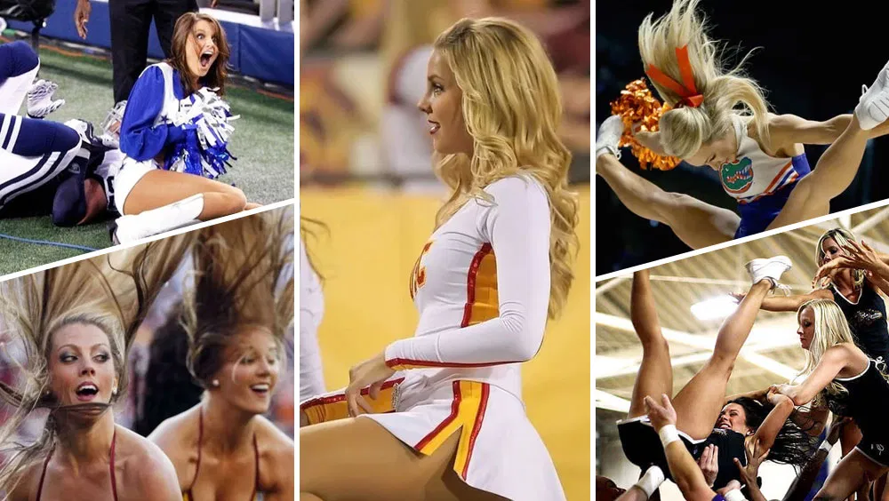 Unexpected Cheerleader Moments Captured On Cam