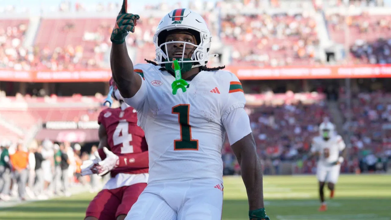 Malachi Toney Smashes Miami Receiving Record vs. Stanford