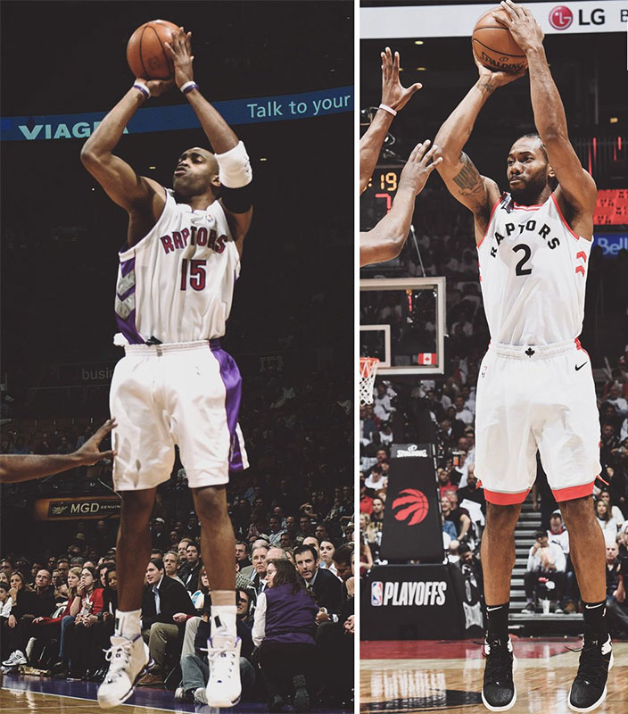 Kawhi Leonard and Vince Carter