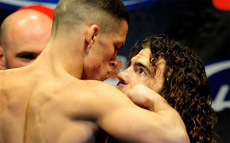 When Clay Guida and Nate Diaz Took the Fight Backstage