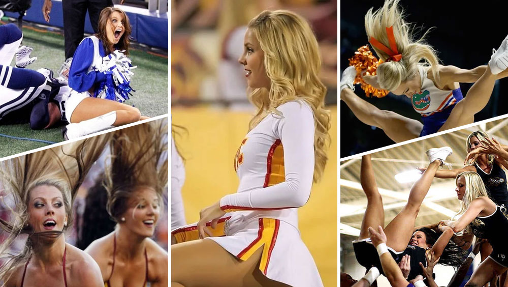 Unexpected Cheerleader Moments Captured On Cam
