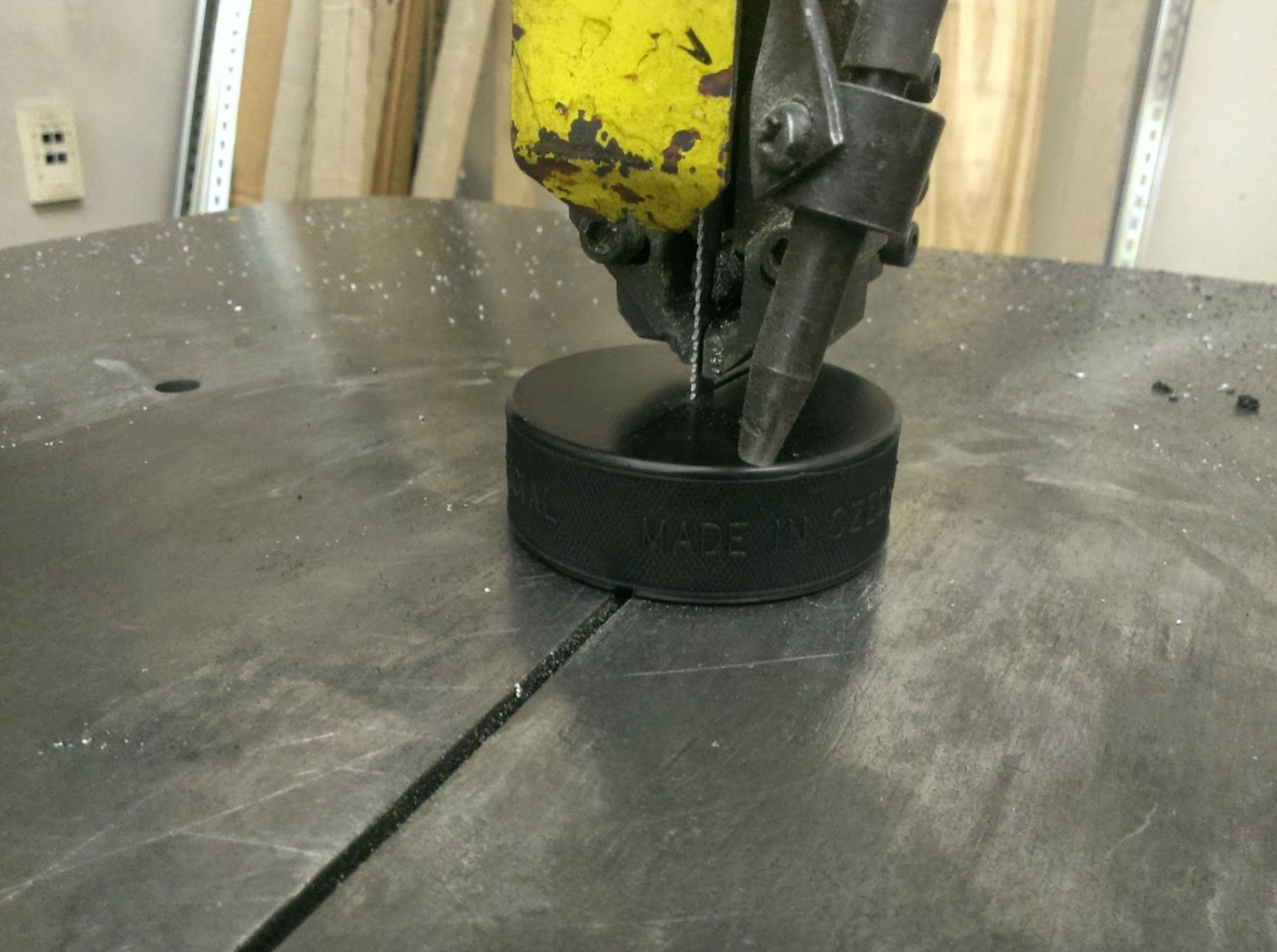 what is a hockey puck made of_56130d9f 16f3 440a bebf 2850b75fe71f